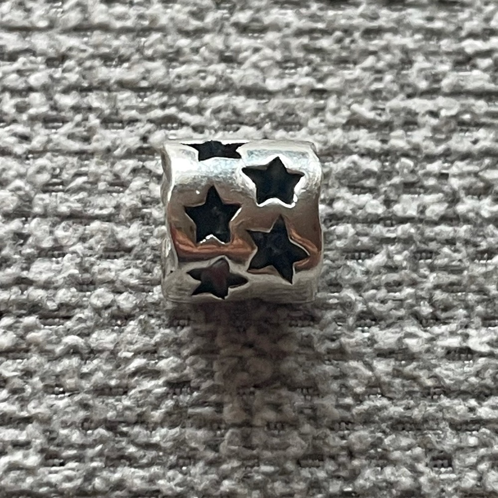Star Cut Outs Design Pandora Silver Charm